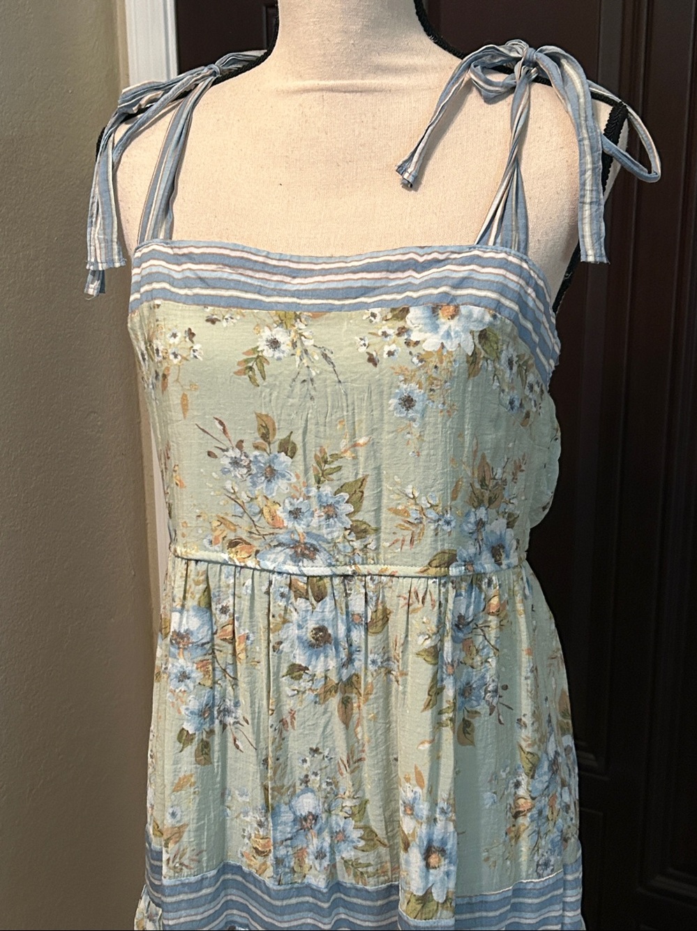 Cottagecore Floral Whimsy Maxi Dress - Picture 3 of 9